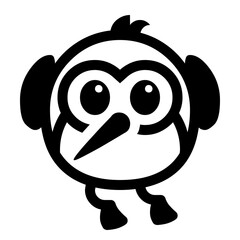 funny cartoon penguin