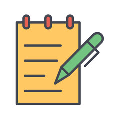 Teacher Note Vector Icon
