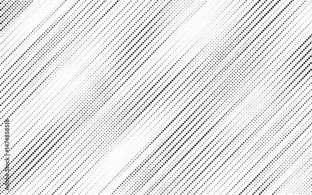 Poster Halftone background vector, abstract backdrop design with two tone pattern and copy space for edit your content