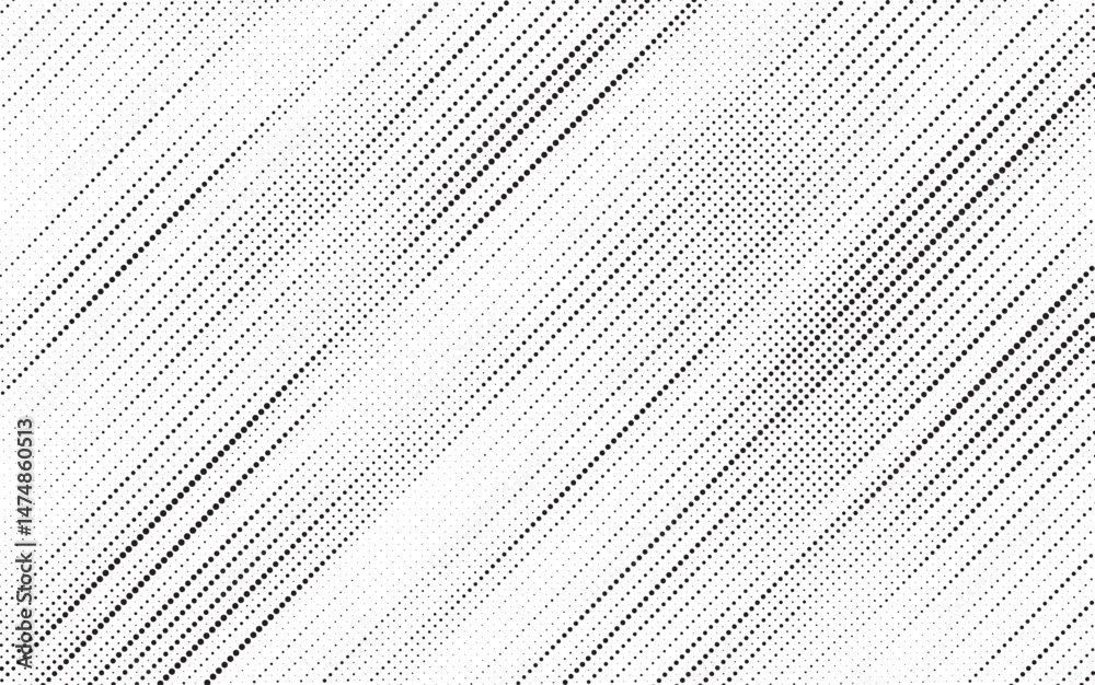 Aufkleber Halftone background vector, abstract backdrop design with two tone pattern and copy space for edit your content