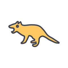 Fototapeta premium Tasmanian Devil Vector Icon