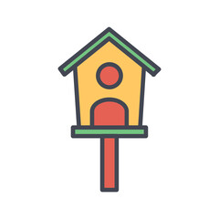 Birdhouse Vector Icon