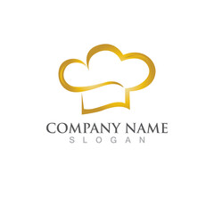 Hat chef logo template