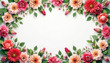 Obraz premium Intricate floral bouquet within a repeating geometric hexagon frame , elegant, background, abstract