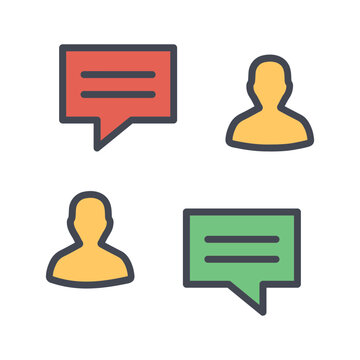 Testimonial Database Vector Icon