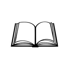 Open Book Icon Design for Learning and Reading Themes