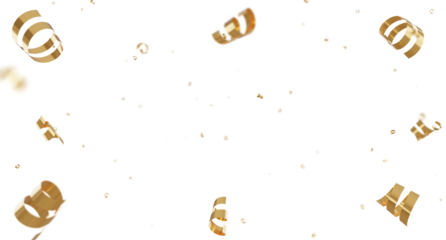 3d render of Confetti flying for celebrate..
