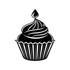 vector illustration of cupcakes vector art