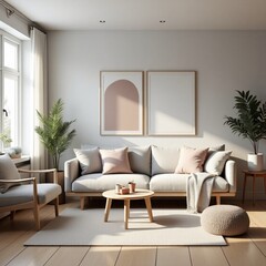 Skandinavia living room interior