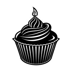 vector illustration of cupcakes vector art