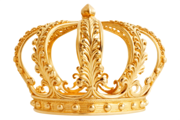 A golden olive wreath  isolated on white background PNG