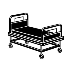 hospital chair isolated on white vector art