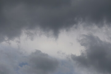 Sky is overcast, storm is coming, rain is about to fall.