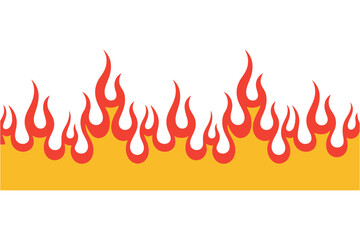 Flame vector graphic fire design element hot burn