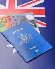 Australian passport for travelling, flying and doing business