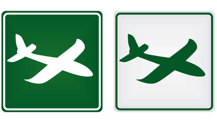 Fototapeta premium Airport isolated sign. vector illustration
