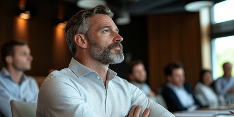 Obraz premium Leadership training session focused on emotional intelligence development 