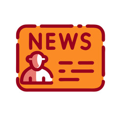 vector illustration of a man holding a sign