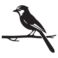Quiet Strength of Blue Jay silhouette – Blue Jay illustration – Minimalist Blue Jay vector – Bird silhouette

