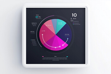 Colorful Data Visualization Pie Chart Infographic