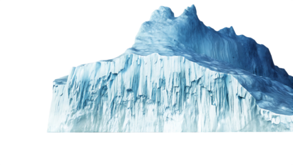 An iceberg isolated on white background PNG