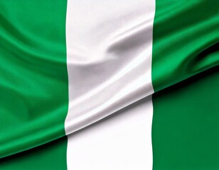  Nigeria national flag white background 