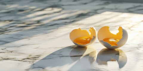 Obraz premium Two orange objects on textured surface