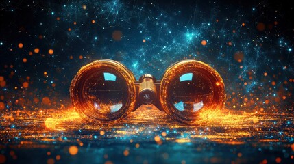 Binoculars, futuristic, exploration