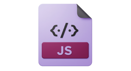 Isolated JavaScript File Icon