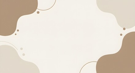 Beige and cream abstract shapes creating relaxing background design