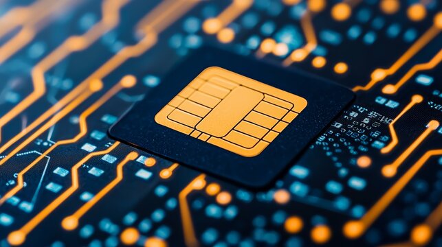 Exploring the intricacies of sim cards technology sector macro photography digital environment close-up view telecommunications concept