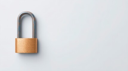 Secure Padlock  Safety  Privacy  Protection  Data Security  Minimalist  Closed Lock  Metal