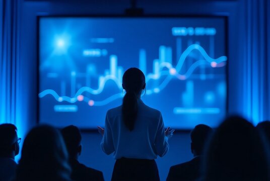 Digital Innovation in Business Meeting with Interactive Interface
