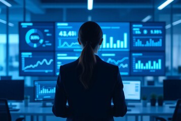 Professional Woman Analyzing Data