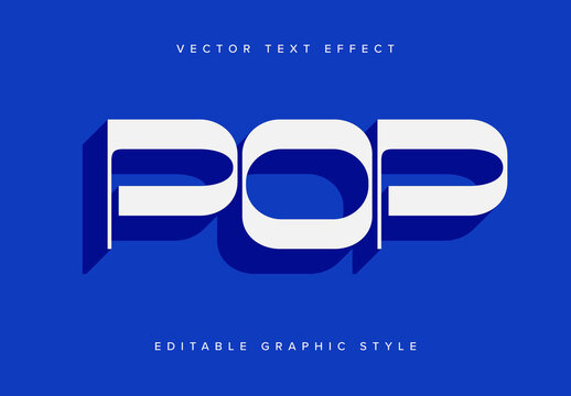 Bold Drop Shadow Text Effect Mockup