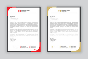 business corporate letterhead design template	