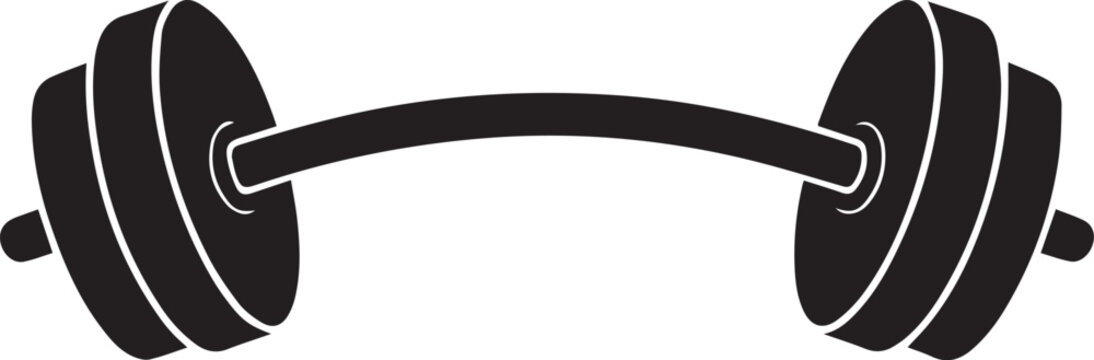 black barbell weightlifting equipment clip art preview