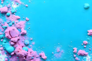 Abstract Turquoise Dust Background Harmony