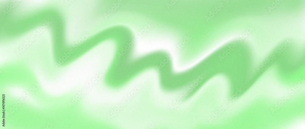 Aufkleber Smooth green abstract background with soft flowing curves and gradient transitions, creating a calming and fluid design. Ideal for modern presentations and digital designs