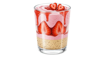 Isolated Strawberry Dessert