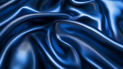 Obraz premium Blue silk fabric texture