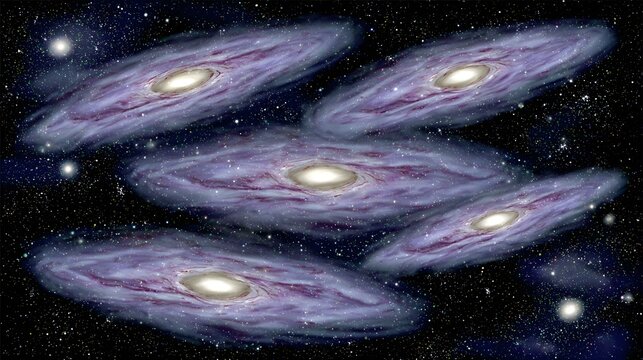 exploring an unknown galaxy with stars and nebulae in the background
