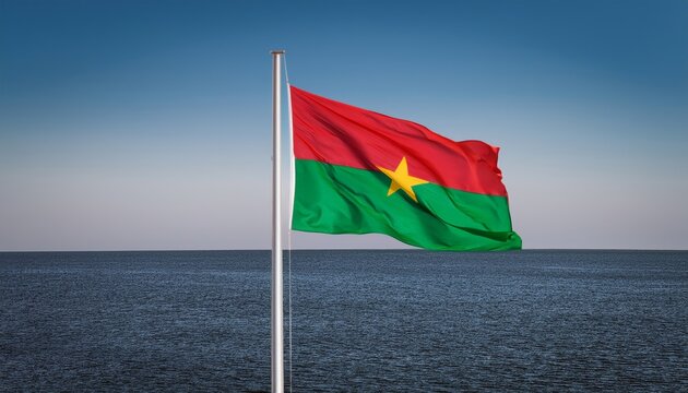 Burkina Faso  national flag - Powered by Adobe