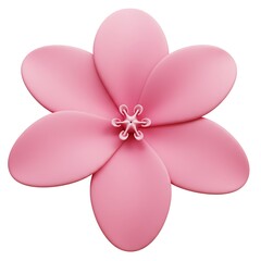 Fototapeta premium Minimal Pink Flower with Soft Petals