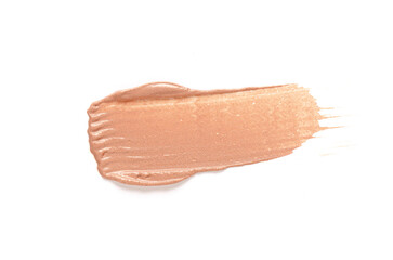 A sample of cosmetic clay for a body or face mask. White background
