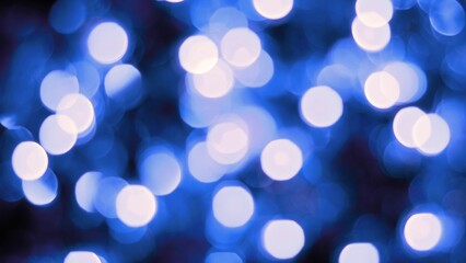 Obraz premium Abstract blue bokeh background