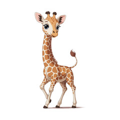 Fototapeta premium giraffe isolated on white