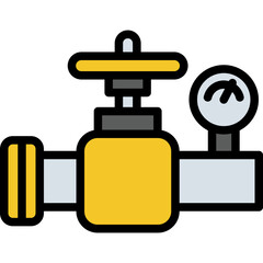 valve with measurement icon