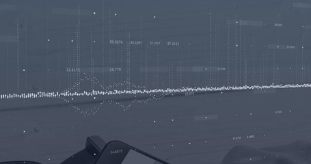 Image of data processing over smartphone