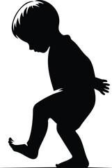 Child Tiptoeing Symbol